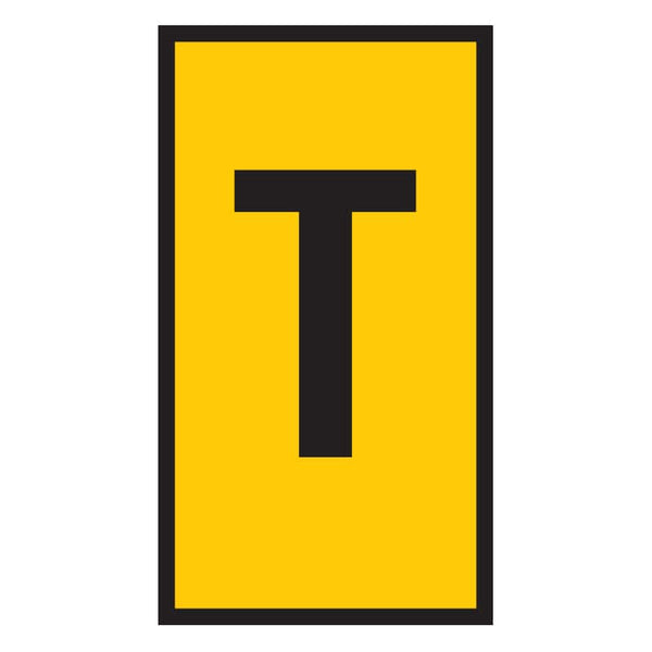 Yellow T Marker: WIC0 0.15-0.75mm - Cable Identification and Labeling Solution