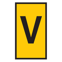 Marker WIC0 0.15-0.75mm Yellow with Black Letter V | chavda.com