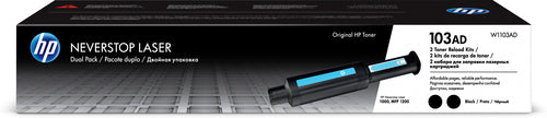 HP 103AD DUAL PACK BLACK ORIGINAL NEVERSTOP LASER TONER RELOAD KIT