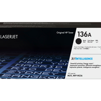 HP 136A Black Original LaserJet Toner Cartridge | Printer Ink | High-Quality Printing