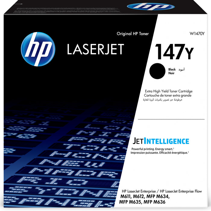 HP 147Y Black LaserJet Toner Cartridge-W1470Y