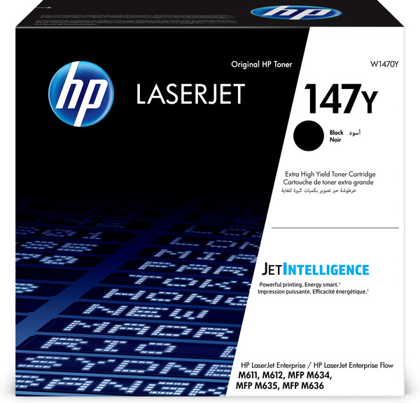 HP 147Y Black LaserJet Toner Cartridge-W1470Y