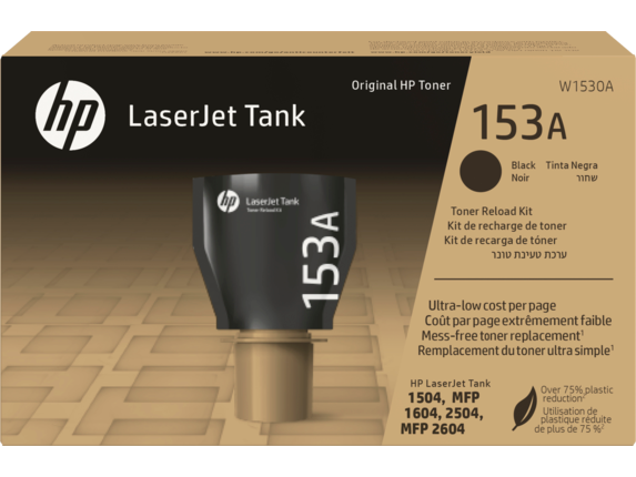 HP 153A Black Original LaserJet Tank Toner Reload Kit-W1530A