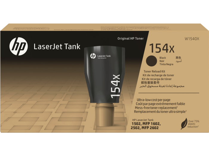HP 154 A Black High Yield Original LaserJet Tank Toner Reload Kit-W1540X