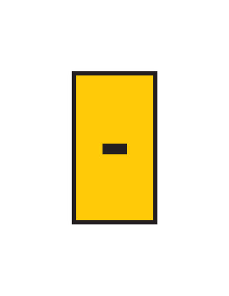 Yellow Marker WIC 1 0.5-1.5mm with Dash Symbol - Chavda.com