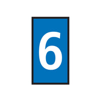 Marker WIC 1 0.5-1.5mm Blue Marked 6 | Buy Online at chavda.com | Industrial Marker, Numbered Marker