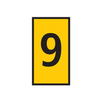 WIC 1 Yellow Marker Number 9 | Labeling Marker | Chavda.com