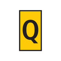 Yellow Marker with Q - WIC 1 0.5-1.5mm. Marker for marking, signage, and labeling needs.  