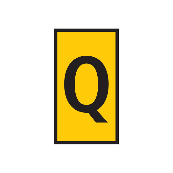 Yellow Marker with Q - WIC 1 0.5-1.5mm. Marker for marking, signage, and labeling needs.  