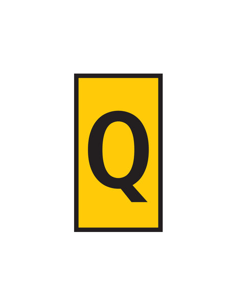 Yellow Marker with Q - WIC 1 0.5-1.5mm. Marker for marking, signage, and labeling needs.  