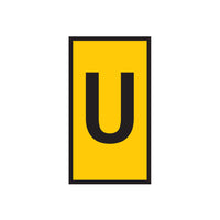 Marker WIC 1 0.5-1.5mm Yellow Marked U | Chavda.com - Electrical Component Identifier