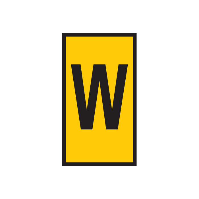 Marker WIC 1 0.5-1.5mm Yellow Marked W from Chavda.com. Identification Marker.