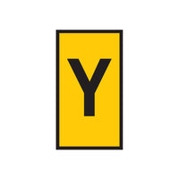 WIC 1 Marker - 0.5-1.5mm Yellow - Letter Y. Cable Marker, Wire Identification. Electrical & Network Labeling, chavda.com