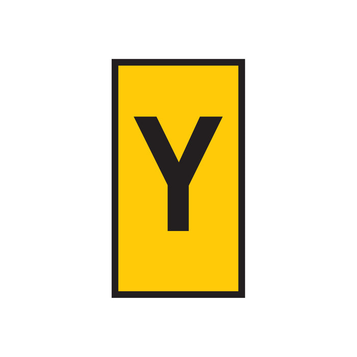 WIC 1 Marker - 0.5-1.5mm Yellow - Letter Y. Cable Marker, Wire Identification. Electrical & Network Labeling, chavda.com