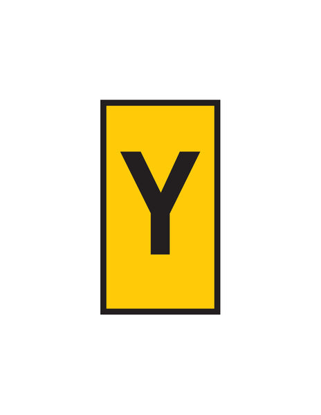 WIC 1 Marker - 0.5-1.5mm Yellow - Letter Y. Cable Marker, Wire Identification. Electrical & Network Labeling, chavda.com