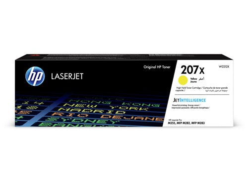 HP 207X Yellow LaserJet Toner Cartridge-W2212X
