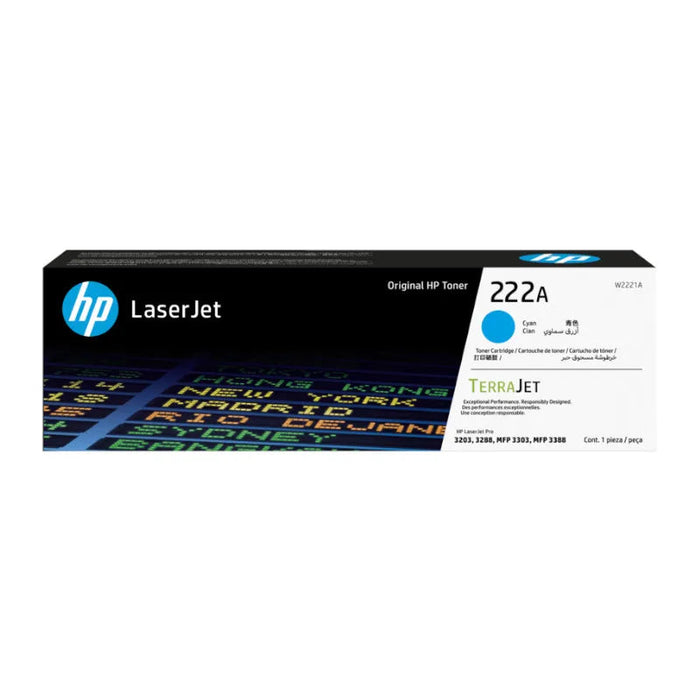 HP 222A Cyan LaserJet Toner Cartridge | Original HP Toner | Replacement Cartridge