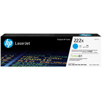 HP 222X High Yield Cyan Original LaserJet Toner Cartridge-W2221X
