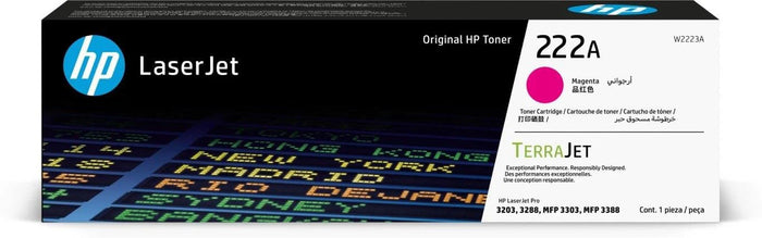 HP 222A Magenta Toner Cartridge | Original LaserJet Printer Ink