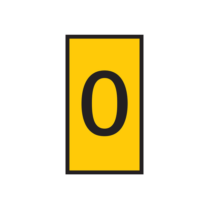 Yellow Marker WIC 2 (1.5-2.5mm) with Number 0 - chavda.com