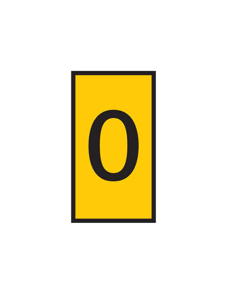 Yellow Marker WIC 2 (1.5-2.5mm) with Number 0 - chavda.com