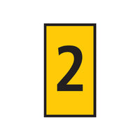 WIC 2 Yellow Marker - Number 2, Chavda.com