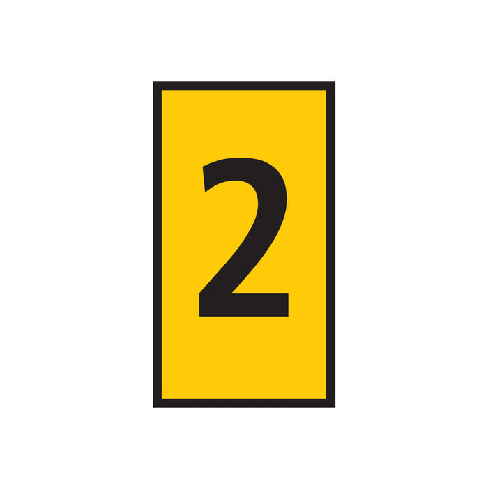 WIC 2 Yellow Marker - Number 2, Chavda.com
