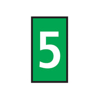 Green Marker Number 5 | WIC 2 1.5-2.5mm Marker for Cables and Wires