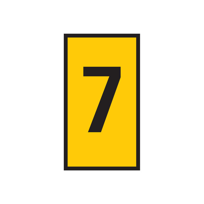 Marker WIC 2 Yellow 7 | 1.5-2.5mm Marking Number Seven