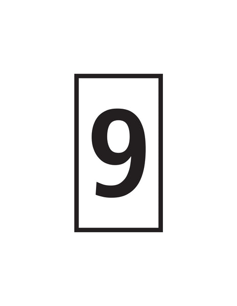 Marker WIC 2 White 1.5-2.5mm Marked 9 - Chavda.com | Industrial Marking Solution, Number 9 identifier.