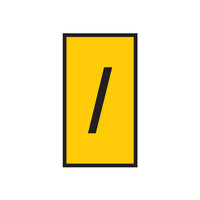 MARKER WIC 2 1.5-2.5MM YELLOW MARKED SLASH / - Yellow marker with slash symbol for marking & labeling. Shop at chavda.com!
