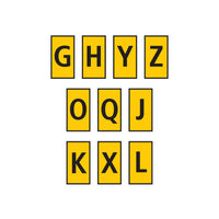 HellermannTyton : Marker WIC 3 4.0 - 6.0mm Yellow Assorted (GHYZOQJKXL) - (W3MASS3YL)