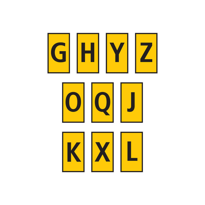 HellermannTyton : Marker WIC 3 4.0 - 6.0mm Yellow Assorted (GHYZOQJKXL) - (W3MASS3YL)
