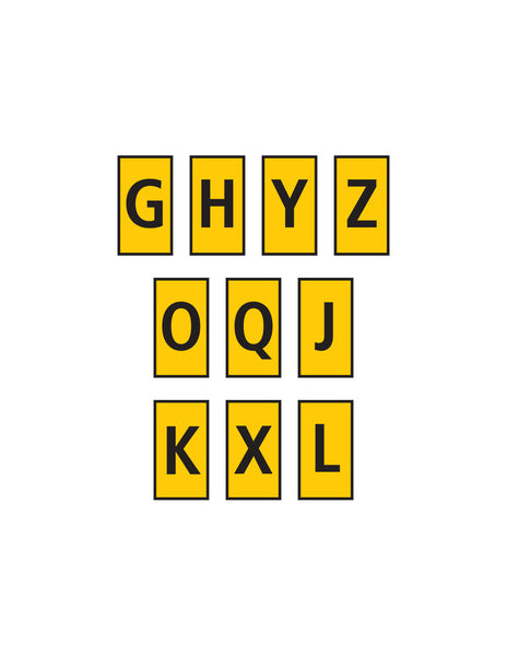 HellermannTyton : Marker WIC 3 4.0 - 6.0mm Yellow Assorted (GHYZOQJKXL) - (W3MASS3YL)