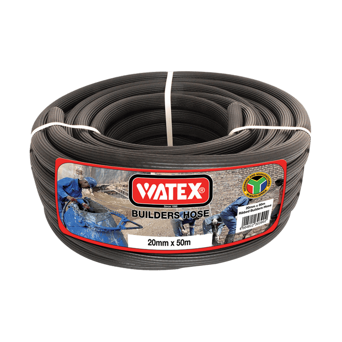 Watex Builders Hose 20mm x 50m - Durable PVC Construction Hose for Construction and Gardening