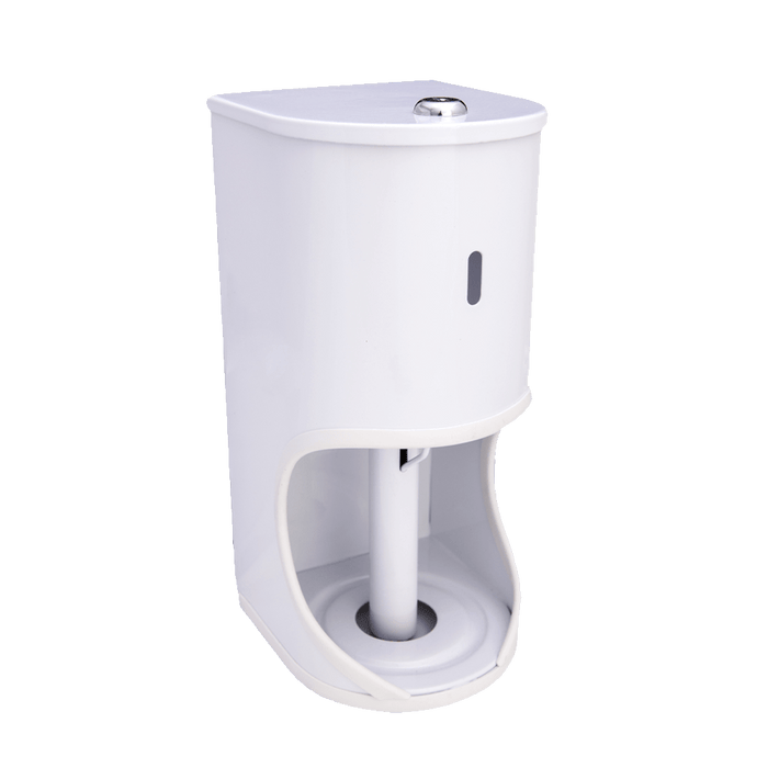 WATR-1002 - TOILET ROLL HOLDER LOCK 2TIER WHITE