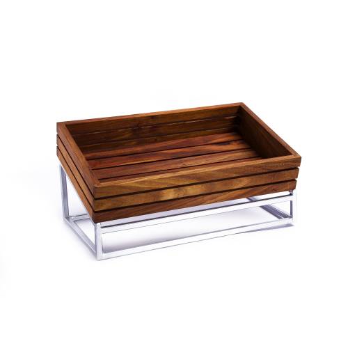 INFINITI Wood Display Basket (400Mm X 300Mm X 70Mm)  - WDB0400