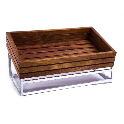 INFINITI Wood Display Basket (500Mm X 300Mm X 90Mm)  - WDB0500