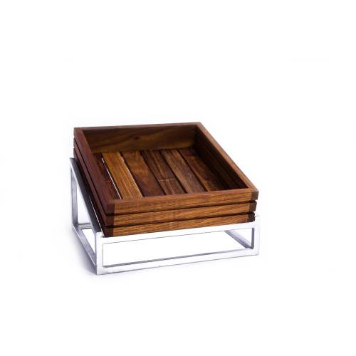 INFINITI Wood Display Stand (Steel) -  - 330Mm X 300Mm Straight - WDS1330
