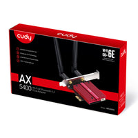Cudy AX5400 WiFi 6E PCI-E Adapter: Tri-Band, Bluetooth 5.2, High Gain Antennas, Wireless Network Card. Shop at Chavda.com