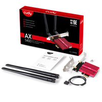 Cudy AX5400 WiFi 6E PCI-E Adapter: Tri-Band, Bluetooth 5.2, High Gain Antennas, Wireless Network Card. Shop at Chavda.com