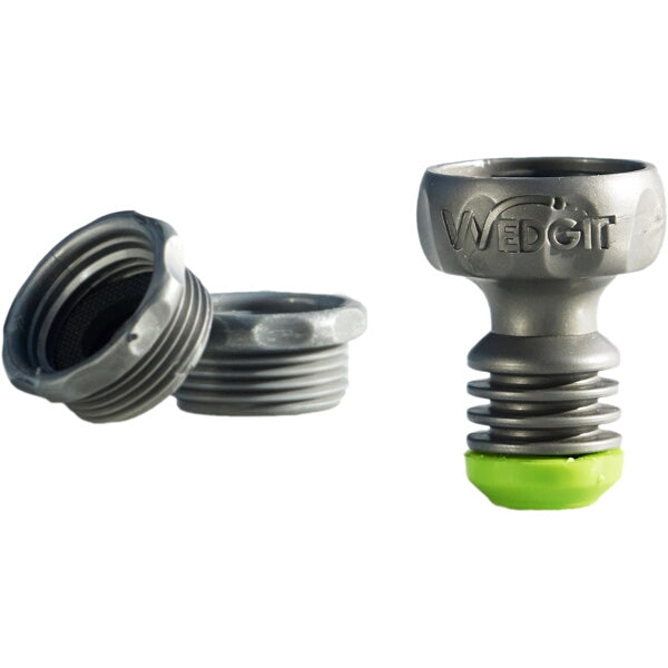 WEDGIT Tap Connector 26.5mm 3/4" BSP with Adaptors: 5/8" & 1/2" Conversion
