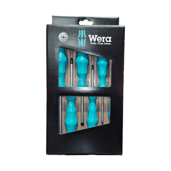 Screwdriver Set Wera Green P/6 1734/6 Wer17346