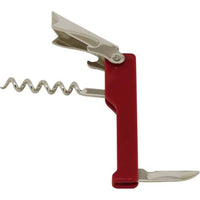 Waiter's Friend Corkscrew with Bottle Opener - Red Plastic Handle | Wine Key, Bar Tool