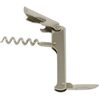 Stainless Steel Waiter's Friend Corkscrew | Bottle Opener Multi-Tool for Wine & Beer - Chavda.com