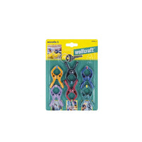 WOLFCRAFT MICROFIX Spring Clamps 20MM - 6-Piece Set (Assorted Colors) - Craft Clamps