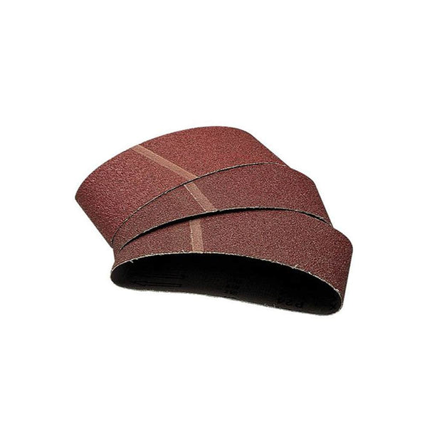 Wolfcraft Sanding Belts 76x457mm 80 Grit 3 Pack - Woodworking Metalworking Abrasive