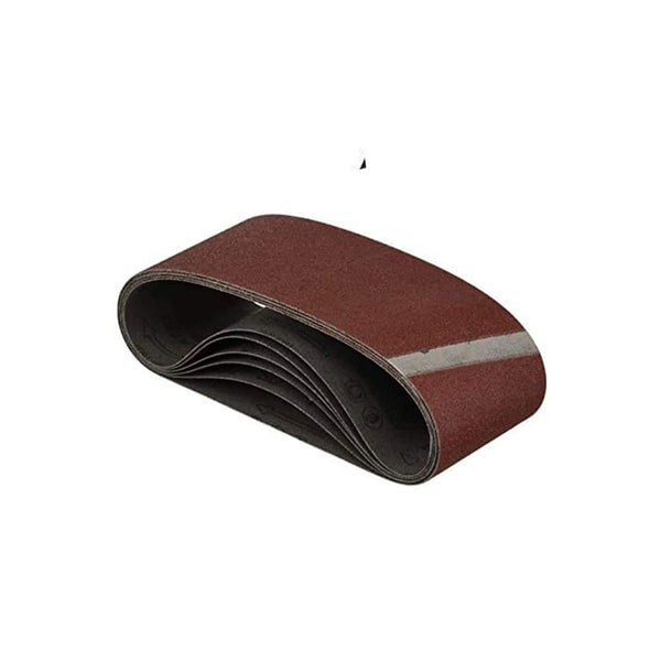 Wolfcraft Sanding Belts 75x533mm 60 Grit, 6-Pack - For Wood & Metal Sanding