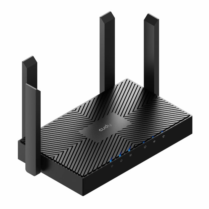 Cudy AX3000 5-Port Gigabit Dual-Band Wi-Fi 6 Mesh Router – Black-WR3000E