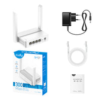 Cudy N300 Wi-Fi Router - Wireless Router with High Gain Antennas